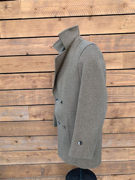 XL Vintage Overcoat Men Wool Winter Coat Men Holland Winter - Etsy