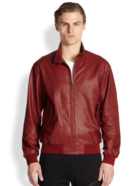 Mens Red Leather Bomber Jacket at Jack Oneill blog