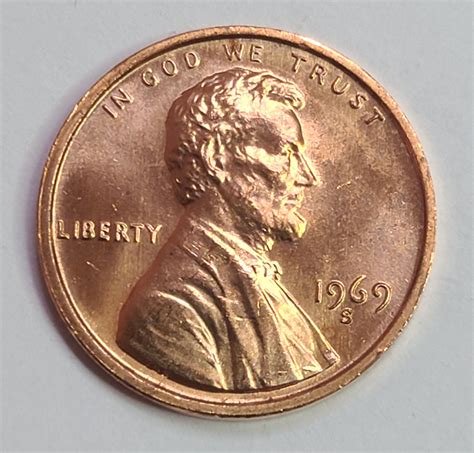 1969-S Lincoln Cent MS-63 (Choice BU) RED - For Sale, Buy Now Online ...