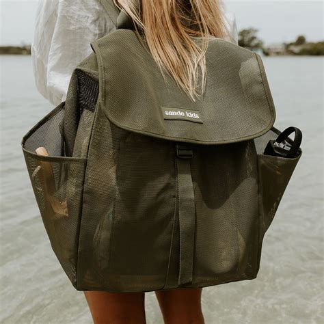 Buy Large Green Mesh Beach Bag Backpack Online | Beach Hauler ...