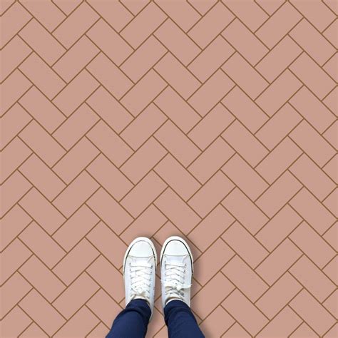 Pink Vinyl Flooring Floor Pops Pack Of 10 Pink Daphne Peel & Stick