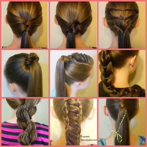 10 Easy Ponytail Hairstyles | Hairstyles For Girls - Princess Hairstyles