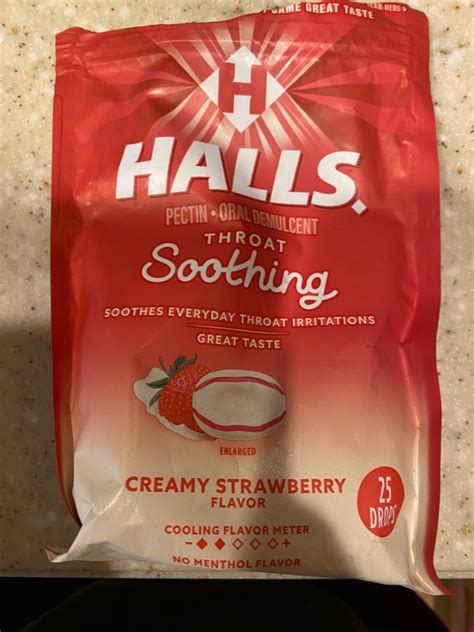 Amazon.com: Halls Throat Soothing Creamy Strawberry-Cough Drops for ...