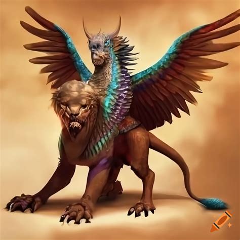 Mythical creature hybrid from animals on Craiyon