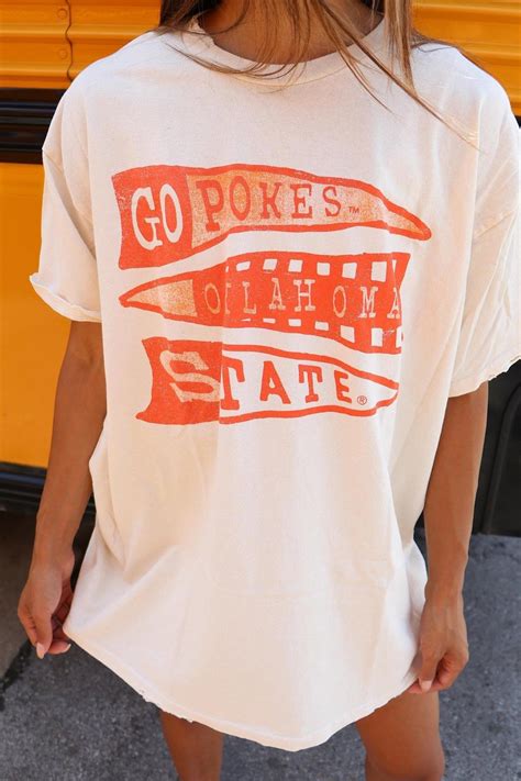 OSU Pennant Thrifted Tee - XL | College shirt design, Vintage college ...