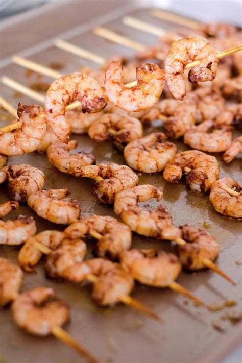 The Best Healthy Baked Cinnamon Shrimp Skewers - Lifestyle of a Foodie