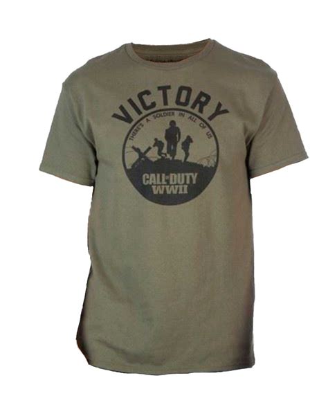 PLAYERA CALL OF DUTY WWII VICTORY VERDE CHICA – Gameplanet