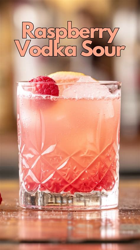 Raspberry Vodka Sour Cocktail Recipe | Recipe in 2024 | Boozy drinks ...