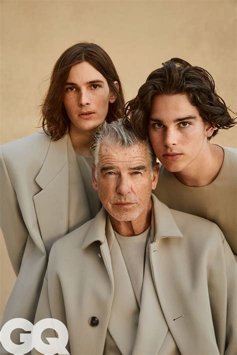Pierce Brosnan covers British GQ with sons Dylan, Paris: photos