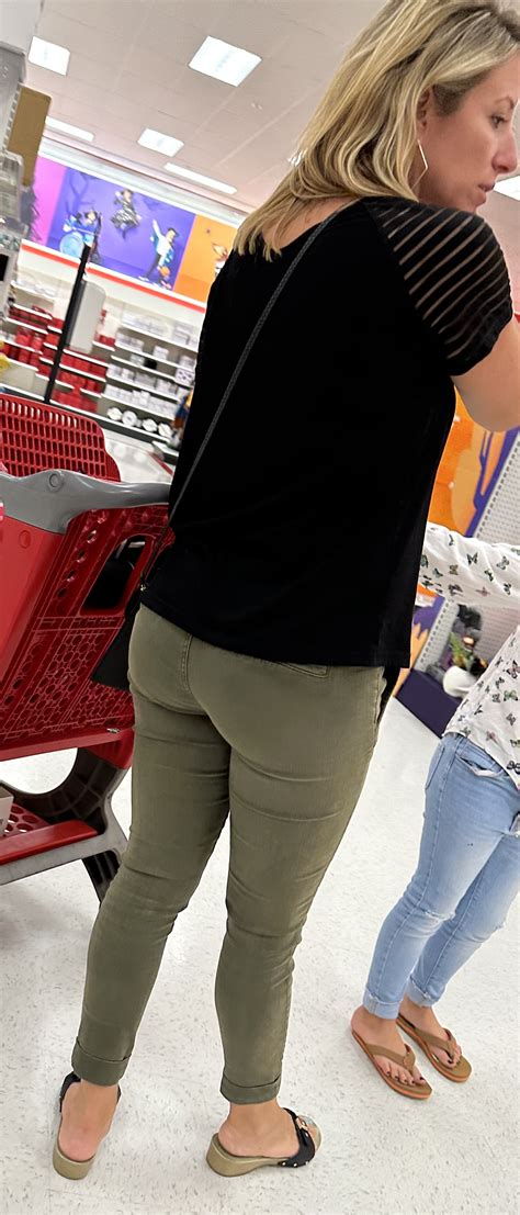 Two sexy target milfs with great asses and one with VTL - Spandex ...