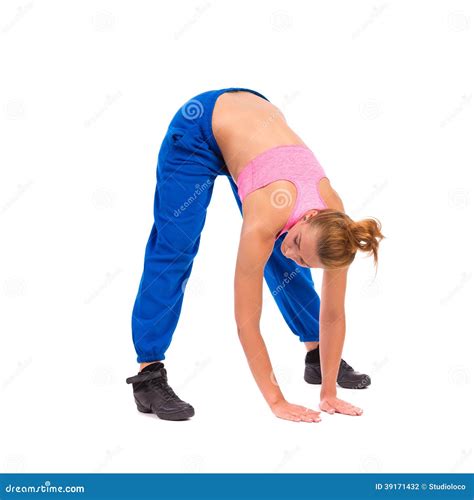 Young Female Bending Over stock photo. Image of pink - 39171432