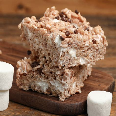 Hot Chocolate Rice Krispie Squares