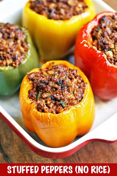 Stuffed Peppers Without Rice - Healthy Recipes Blog