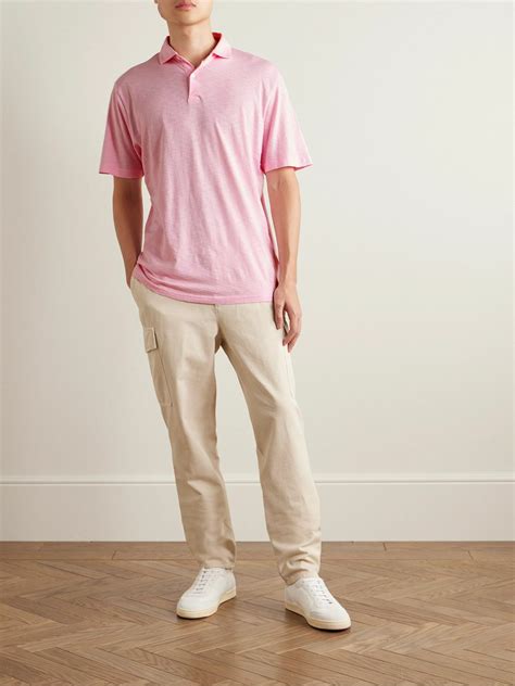 Peter Millar - Journeyman Pima Cotton-Jersey Polo Shirt - Pink Peter Millar