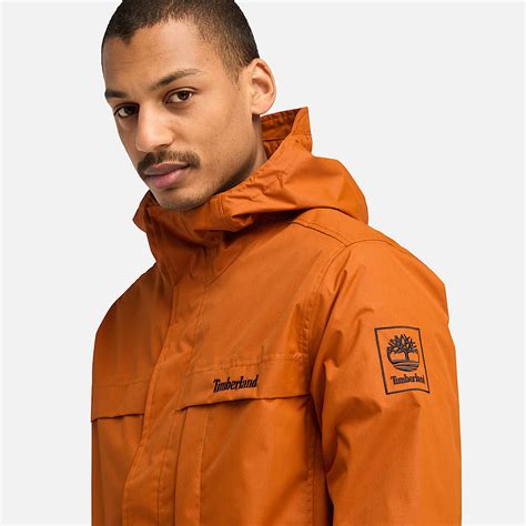 Benton Rain Jacket for Men in Orange