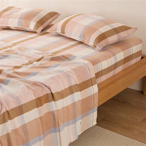 Frankie Flannelette - Marley Gingham Bed Sheets | Sheet Society