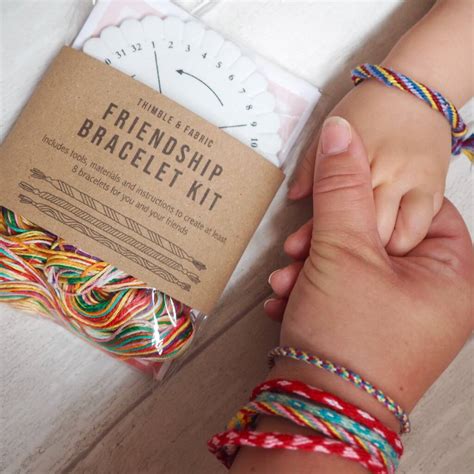 Friendship Bracelet Kit Rainbow By Thimble and Fabric