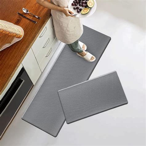 Amazon.com: Artnice Kitchen Mats for Floor 2PCS, 0.4inch Stylish Anti ...