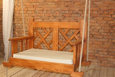 Качели "английский узор - мини" (Sofaswing) белый дерево 150x80x78 см ...
