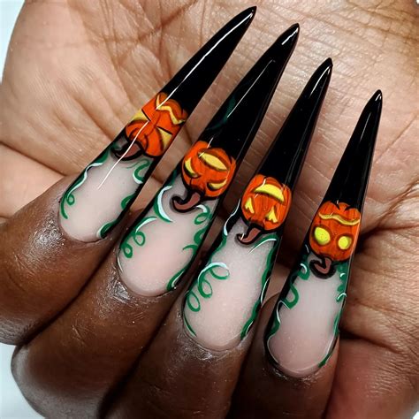 Halloween French Tip Nail Designs at Michael Siddons blog
