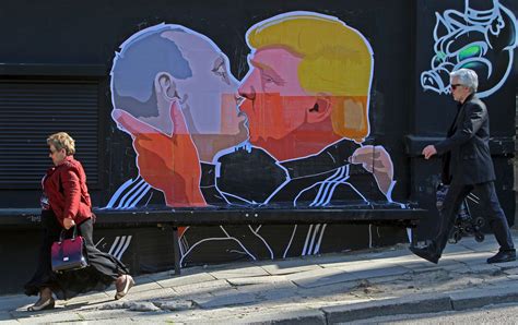 Street Art Mural Paints Trump Kissing Putin | Observer
