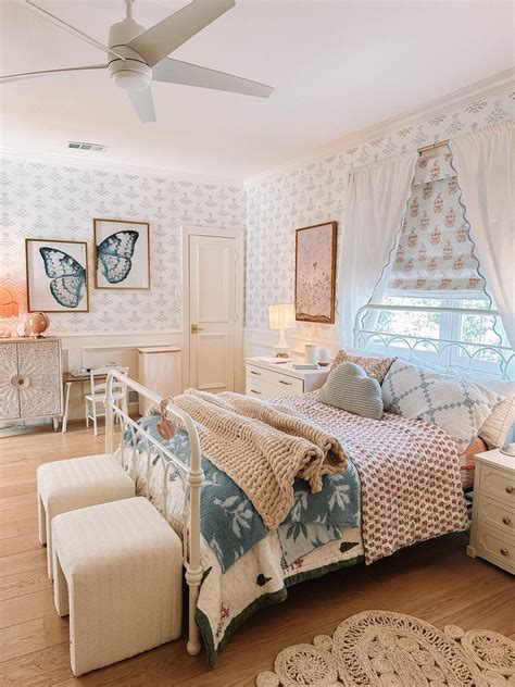 Girls Bedroom Ideas With Wallpaper - Casey Wiegand of The Wiegands