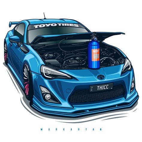 markaryan, original, toyota, highres, adobe illustrator (medium ...