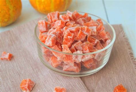 Быстрые цукаты из тыквы в домашних условиях - вкусный рецепт запеченной ...