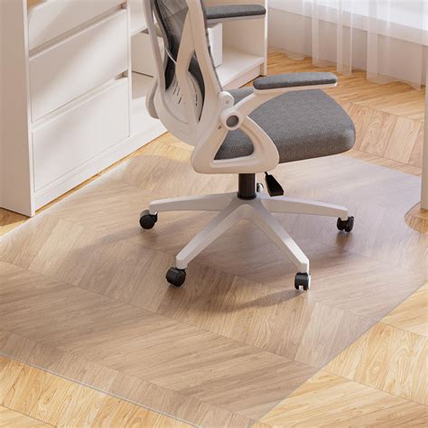 Snapklik.com : Yecaye Desk Chair Mat For Hardwood Floor, Office PVC ...