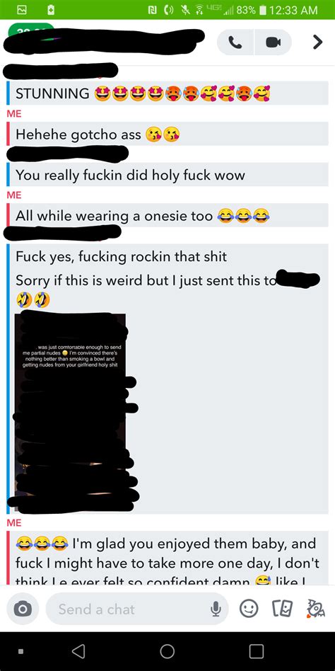 Finally got the courage to send my gf nudes 🥰 I loved her reactions, felt so confident too like ...