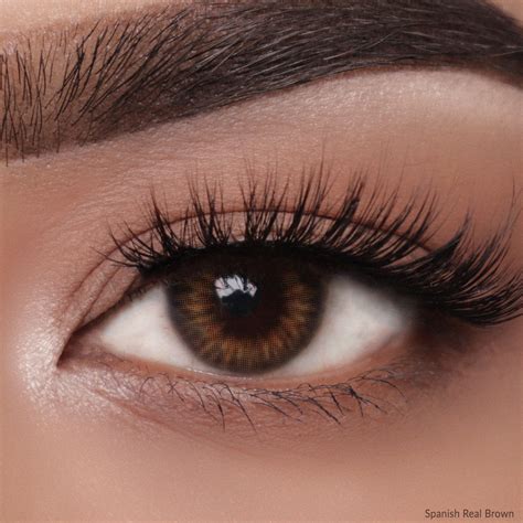 Buy O-Lens Spanish Real Monthly Coloured Contact Lenses - Brown (0.00 ...