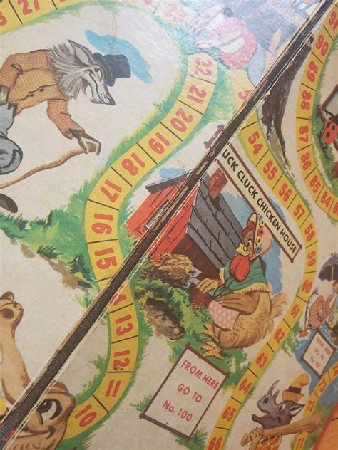 Uncle Wiggily Game Board 1954 Vintage Howard Garis Milton Bradley | eBay