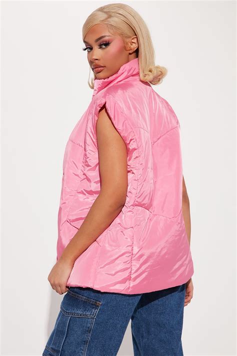 Pink Puffer Vest H&M at Tia Curtis blog