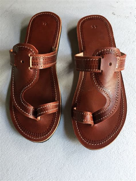 Genuine Leather Sandals for Men African Beaded Sandals - Etsy