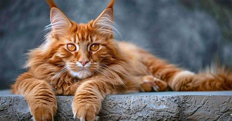 Maine Coon roux majestueux