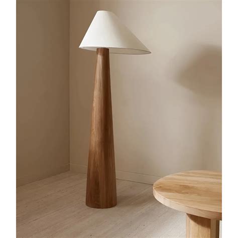 Vintage Solid Wood Floor Lamp For Living Room Bedroom Japandi Lamps