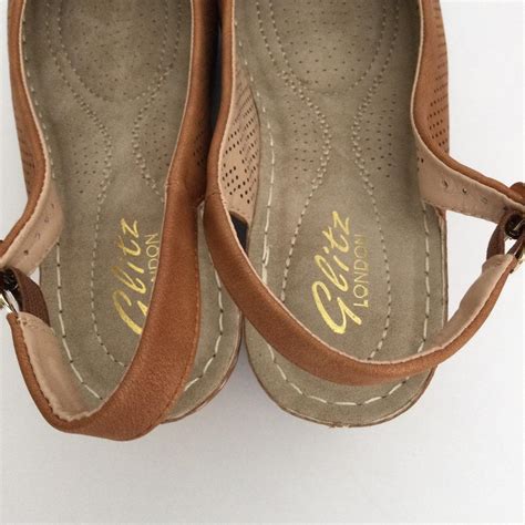 Woman Beige Suede Wedge Open Toe Sandals with Flora... - Depop