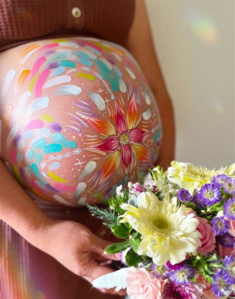 Pregnancy Belly Painting — Erica Pang