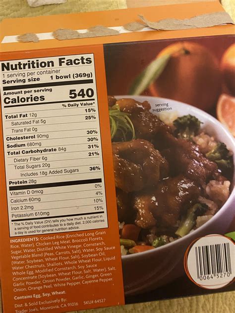 Trader Joe’s Mandarin Style Orange Chicken Bowl. Hearty and so tasty ...