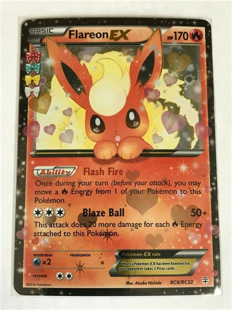 Pokemon - TCG Flareon EX RC6 XY Generations Radiant Collection ...
