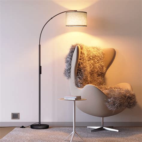 SUNMORY Arc Floor Lamp with Remote,Modern Floor Lamp with Stepless ...