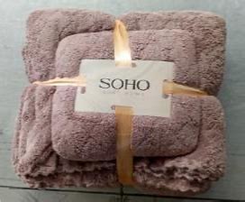 Текстиль банний SOHO Наб. руш. 35*75+70*140см, мікроф. Romb Brown
