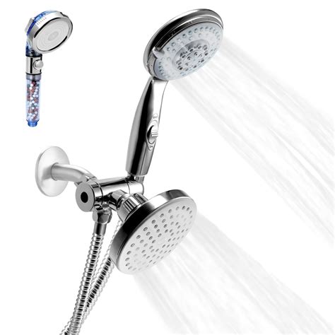 Buy HauSun High Pressure Shower Head Combo, 5 Settings Handheld Shower Head with On/Off Switch ...