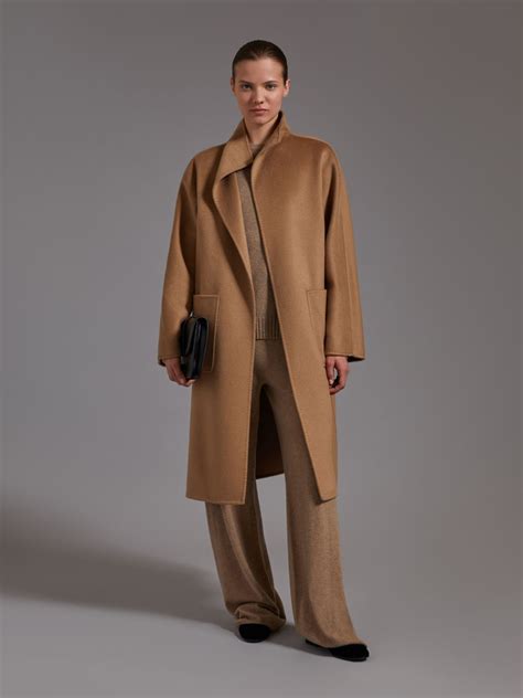 Midi cashmere cardigan coat, camel | Max Mara