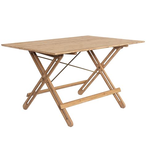 wood folding table