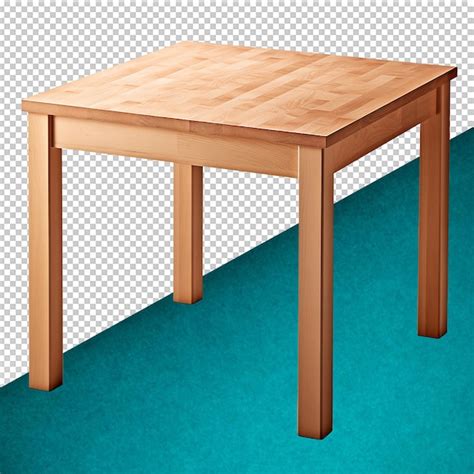 Premium PSD | Psd wood desk on transparent background
