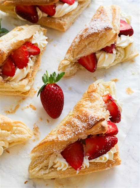 Strawberries and Cream Puff Pastries