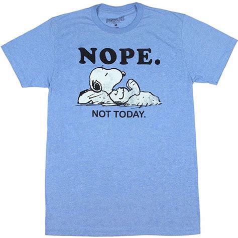 Peanuts Snoopy Nope Not Today T-Shirt - Walmart.com