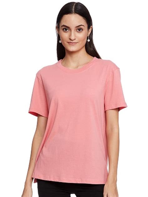 Buy UNMADE Women Rose Pink Oversized T Shirt - Tshirts for Women ...