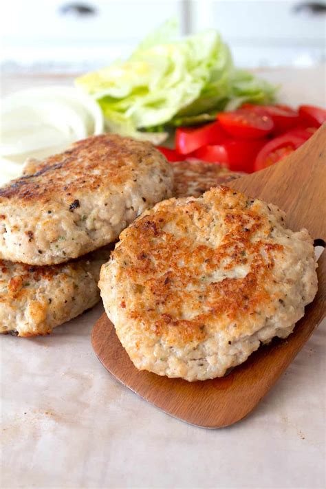 Ground Chicken Burgers - Laughing Spatula